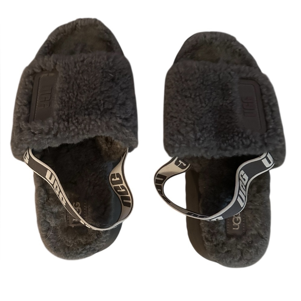 Authentic UGG® Women's Disco Slide Slippers Sandals Shoes Gray Size 7 - Picture 2 of 9